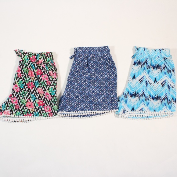 Faded Glory Other - Bundle Of 3 Faded Glory Girl's Pajama Shorts Large